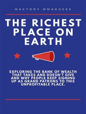 cover image of The richest place on earth
